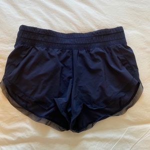 Lululemon Navy Blue Running Shorts - Size 6